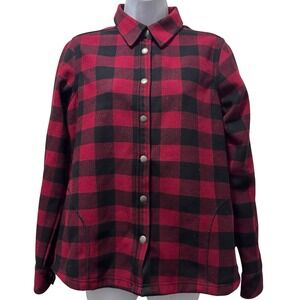 NWT Orvis Pinnacle Shirt Jacket Fleece Lined Buffalo‎ Plaid Women's Size Small